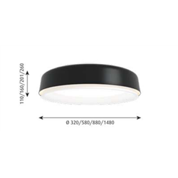 Louis Poulsen Lp Grand Surface Mounted Led ⌀1480 Lámpara De Techo