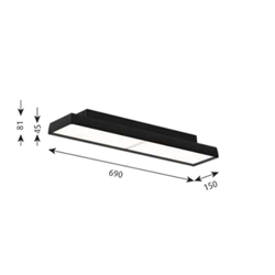 Louis Poulsen Lp Slim Box Surface Mounted Lámpara De Techo