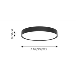 Louis Poulsen Lp Slim Round Surface Mounted Led ⌀680 Lámpara De Techo / Lámpara De Pared