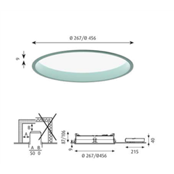 Louis Poulsen Lp Circle Recessed ⌀450 Lámpara De Techo