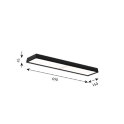 Louis Poulsen Lp Slim Box Semi-Recessed Lámpara De Techo