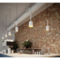 Modular Tulip blossom (power feed recessed) E27 lámpara de suspensión - Blanco + Oro - Outlet