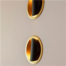 Modular Hollow 125 LED GE foco empotrado - Negro + Oro - Outlet