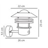Nordlux Vejers Sensor [IP54] lámpara de pared - Outdoor