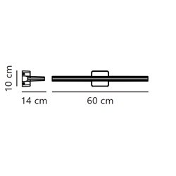 Nordlux Tinia 60 [IP44] 3-Step lámpara de pared