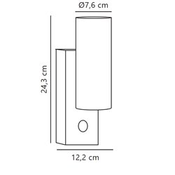 Nordlux Tin Maxi [IP54] lámpara de pared - Outdoor