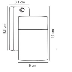 Nordlux Tin Down [IP54] lámpara de pared - Outdoor