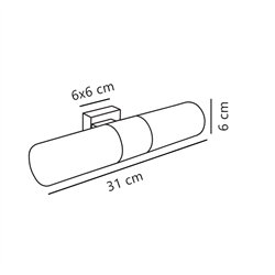 Nordlux Tangens 31 [IP44] lámpara de pared