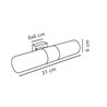 Nordlux Tangens 31 [IP44] lámpara de pared