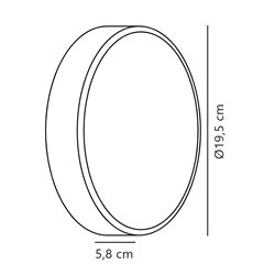 Nordlux Oliver [IP54] Redonda 20 lámpara de pared - Outdoor