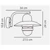 Nordlux Nibe [IP54] lámpara de pared - Outdoor
