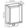 Nordlux Nestor sensor [IP44] lámpara de pared - Outdoor