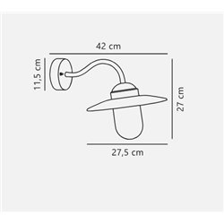 Nordlux Luxembourg [IP54] lámpara de pared - Outdoor