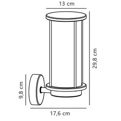 Nordlux Linton 10 [IP54] lámpara de pared - Outdoor
