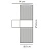 Nordlux Kyklop Ribbel [IP54] lámpara de pared - Outdoor