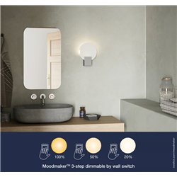 Nordlux Hester [IP44] 3-step Dim lámpara de pared