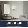 Nordlux Hester [IP44] 3-step Dim lámpara de pared