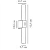 Nordlux Helva Double Basic [IP44] lámpara de pared
