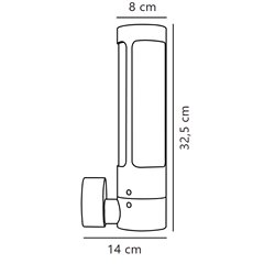 Nordlux Helix [IP44] lámpara de pared - Outdoor