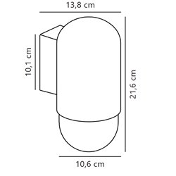 Nordlux Heka [IP44] lámpara de pared - Outdoor