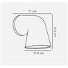 Nordlux Front Single [IP44] lámpara de pared - Outdoor