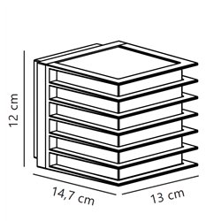 Nordlux Fluctus 13 [IP44] lámpara de pared - Outdoor