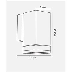 Nordlux Elm Up [IP44] lámpara de pared - Outdoor