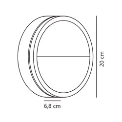 Nordlux Ava Smart [IP54] lámpara de pared - Outdoor