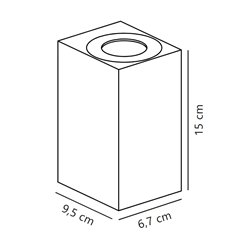 Nordlux Asbol Kubi [IP44] lámpara de pared - Outdoor