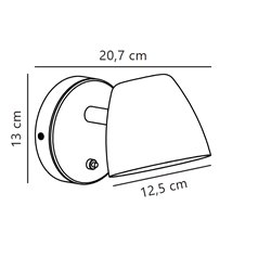 Nordlux Theo 13 lámpara de pared