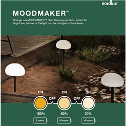 Nordlux Sponge 34 [IP65] 3-step Dim Battery Lámpara de mesa