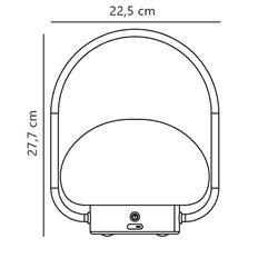 Nordlux Sponge 20 To Go [IP65] 3-step Dim Battery Lámpara de mesa - Outdoor
