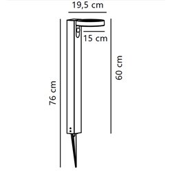 Nordlux Rica 60 Solar Redondo Sensor [IP44] lámpara de jardín - Outdoor
