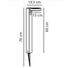 Nordlux Rica 60 Solar Redondo Sensor [IP44] lámpara de jardín - Outdoor