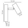 Nordlux Omari 3 Touch Dim lámpara de pared