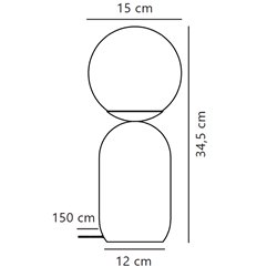 Nordlux Notti 15 Lámpara de mesa