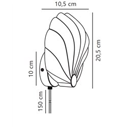Nordlux Konchi lámpara de pared