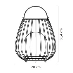 Nordlux Jim To Go [IP54] 3-step-Dim Battery Lámpara de mesa - Outdoor