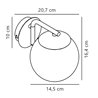 Nordlux Grant 15 lámpara de pared