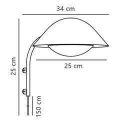 Nordlux Freya 25 lámpara de pared