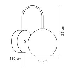 Nordlux Franca 13 lámpara de pared