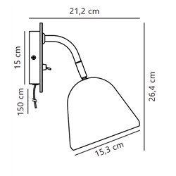 Nordlux Fleur 15 lámpara de pared