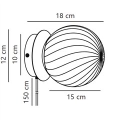 Nordlux Chisell 15 lámpara de pared