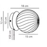 Nordlux Chisell 15 lámpara de pared