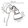 Nordlux Aslak 8 lámpara de pared