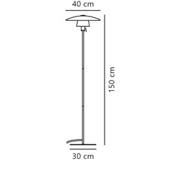 Nordlux Verona 40 lámpara de piso