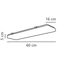 Nordlux TRENTON 23 ceiling light 23W/120°, non-dimmable, IP20 white lámpara de techo