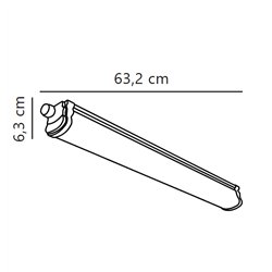 Nordlux Oakland 60 [IP65] lámpara de techo