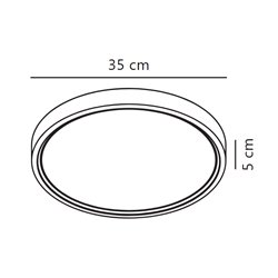 Nordlux Noxy 35 [IP44] 3-step 3000/4000K lámpara de techo