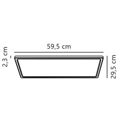 Nordlux Harlow 60x30 [IP54] 3-step-Dim lámpara de techo